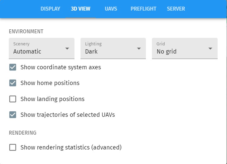 3d view settings