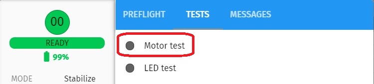 Properties/Motor test