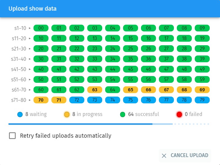 Upload show