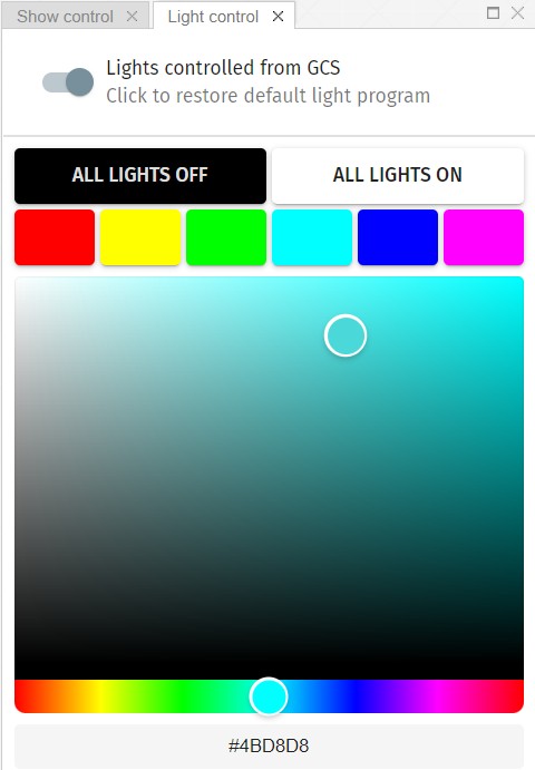 Light control panel