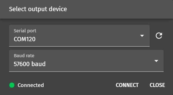 output device connection